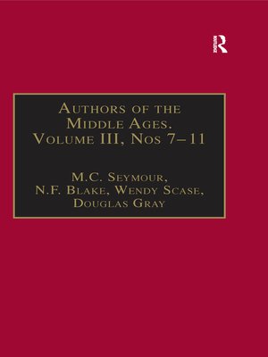 cover image of Authors of the Middle Ages, Volume III, Nos 7–11